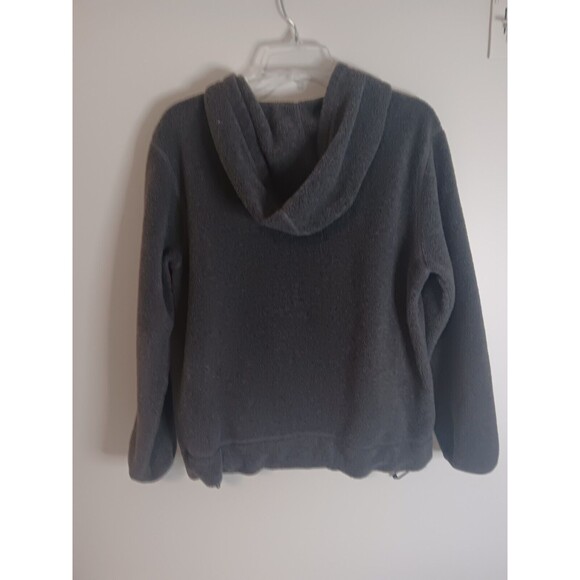 Eddie Bauer 1/2 Zip Pullover Hoodie Polartec Grey Sz Small 100% Polyester - Picture 4 of 5